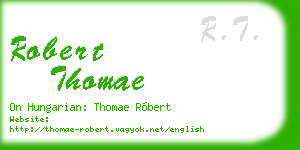 robert thomae business card